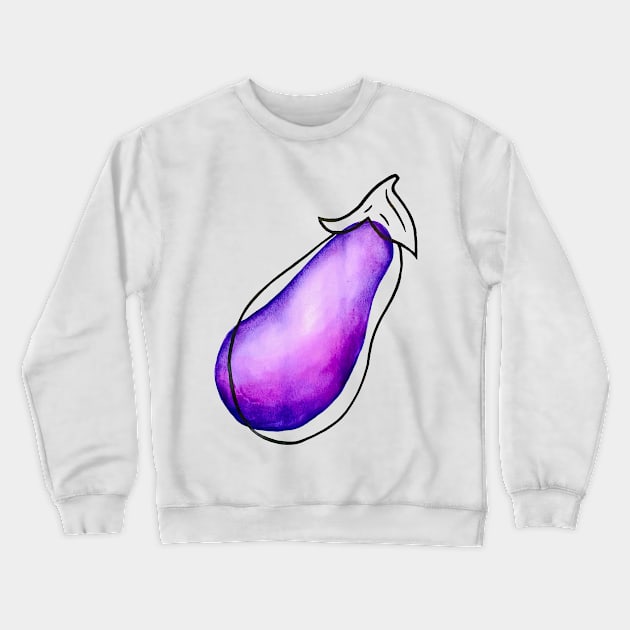 Aubergine Crewneck Sweatshirt by chloeklbennett